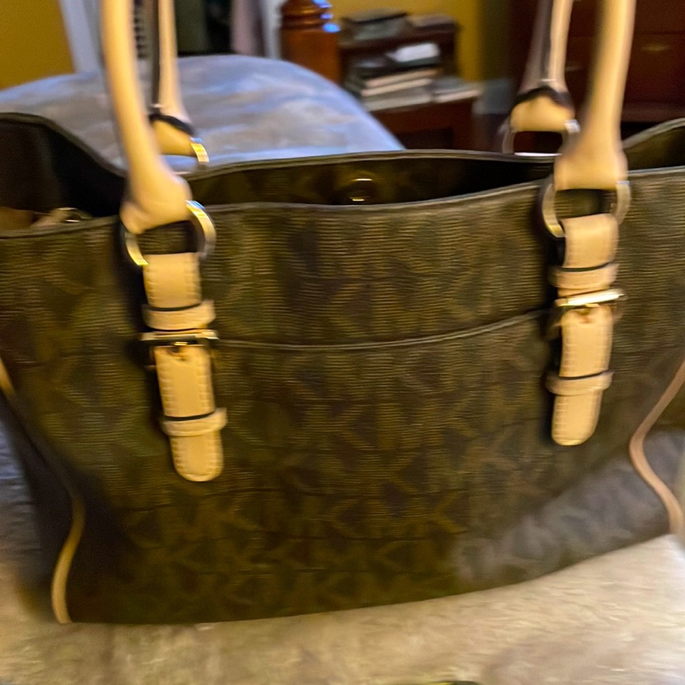 Michael Kors pleather shoulder bag